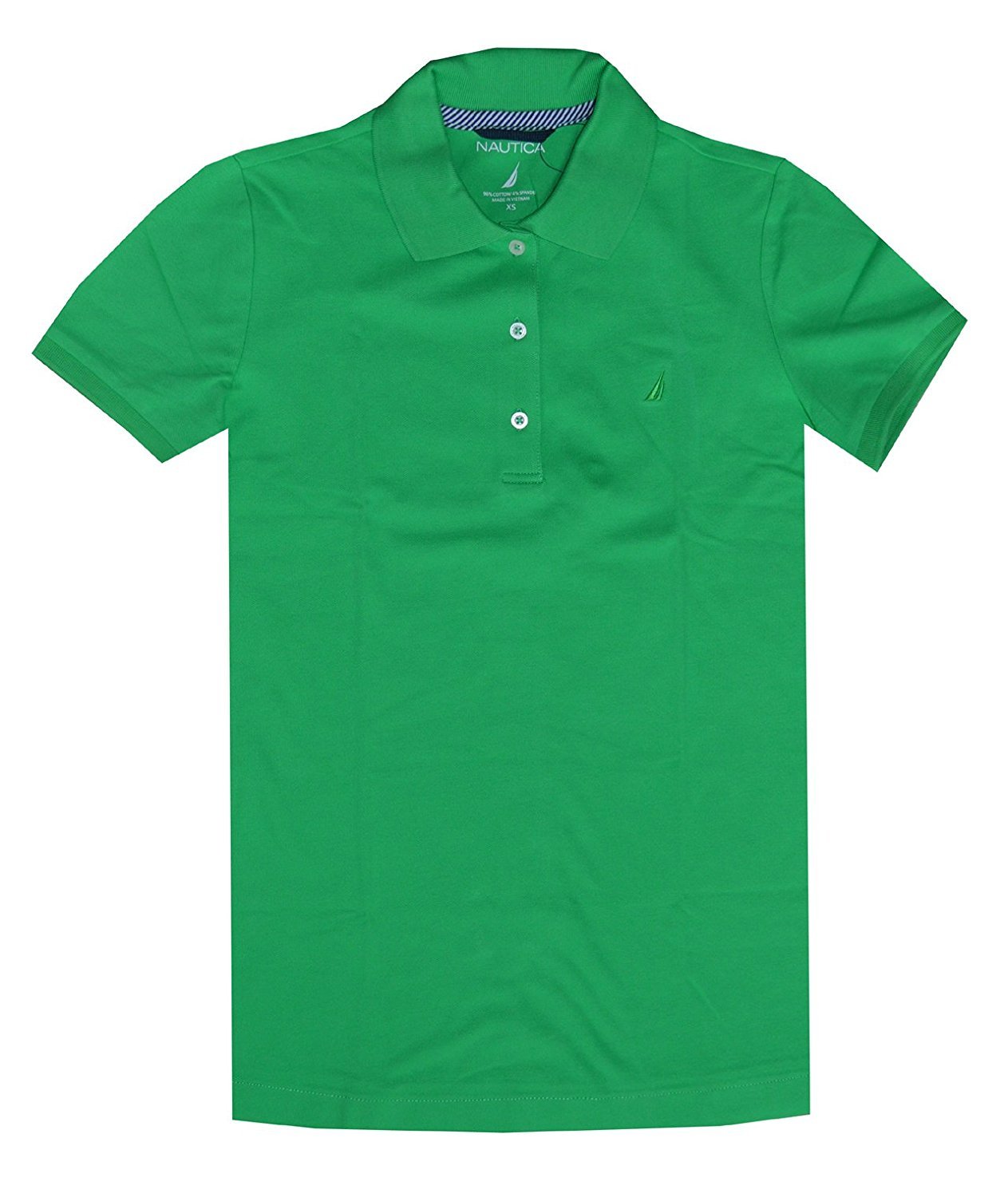 Nautica Women Short Sleeve Logo Classic Polo TShirt Nautical Fashions