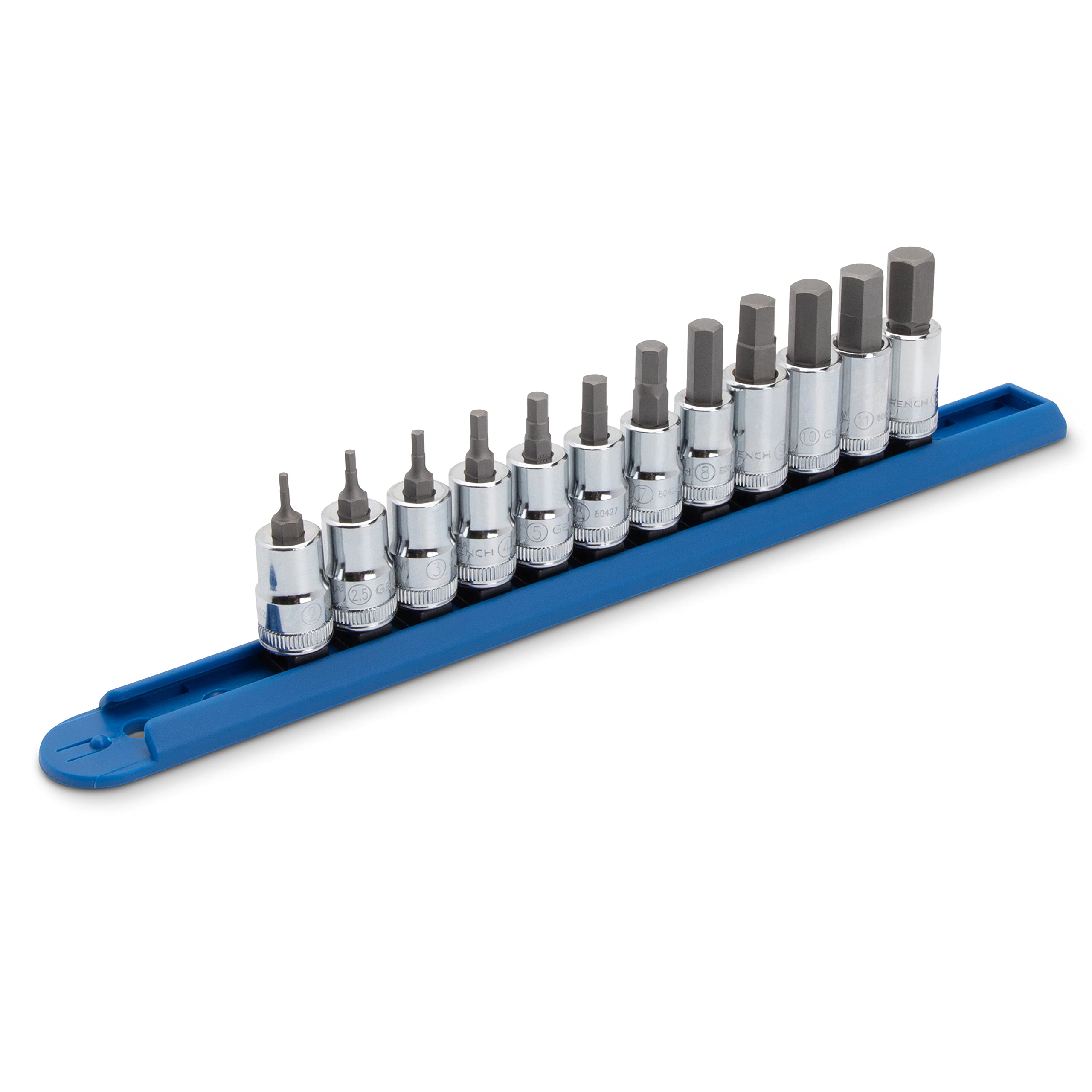 GEARWRENCH 12 Pc. 3/8" Drive Hex Bit Socket Set, SAE - 80581
