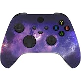 eXtremeRate Custom Shell for Xbox Series X &amp; S Controller, Nebula Galaxy Replacement Cover Front Housing Cover for Xbox Core Controller Wireless