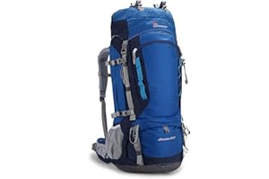 Mountaintop 80L Internal Frame Hiking Backpack Camping Backpack for Men Women Travel,Trekking With Rain Cover