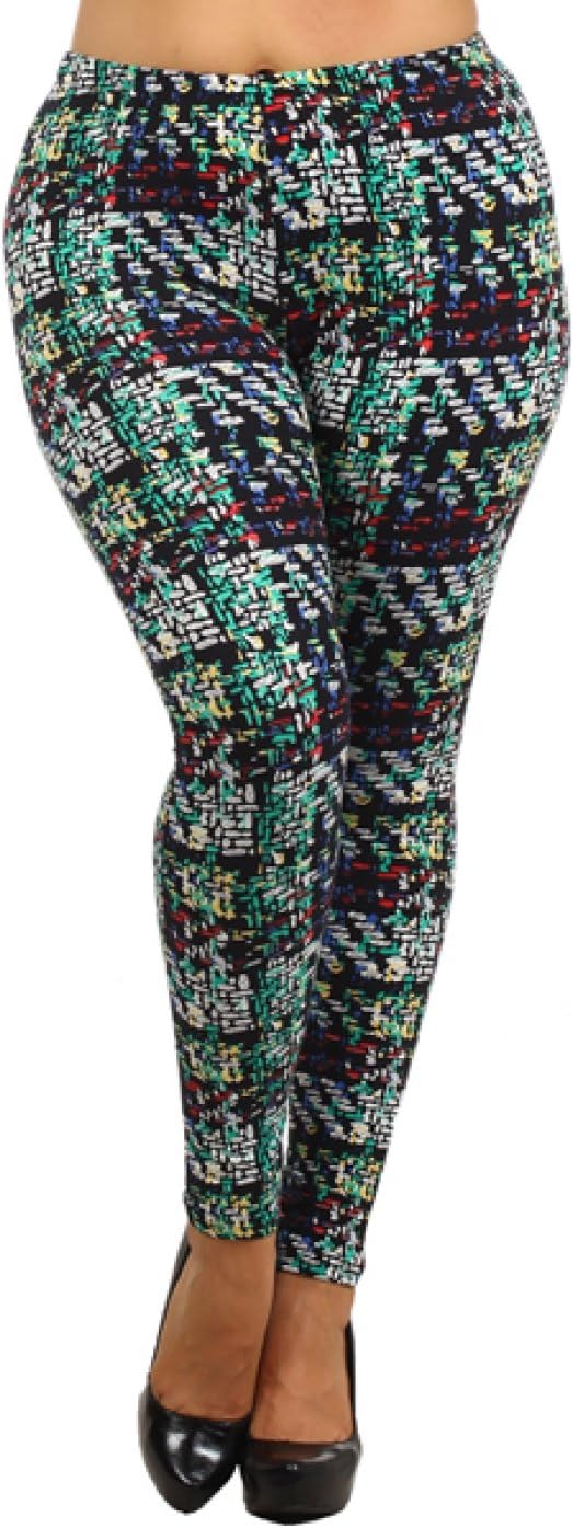 2LUV Plus Women's Faux Leather Zipper Leggings