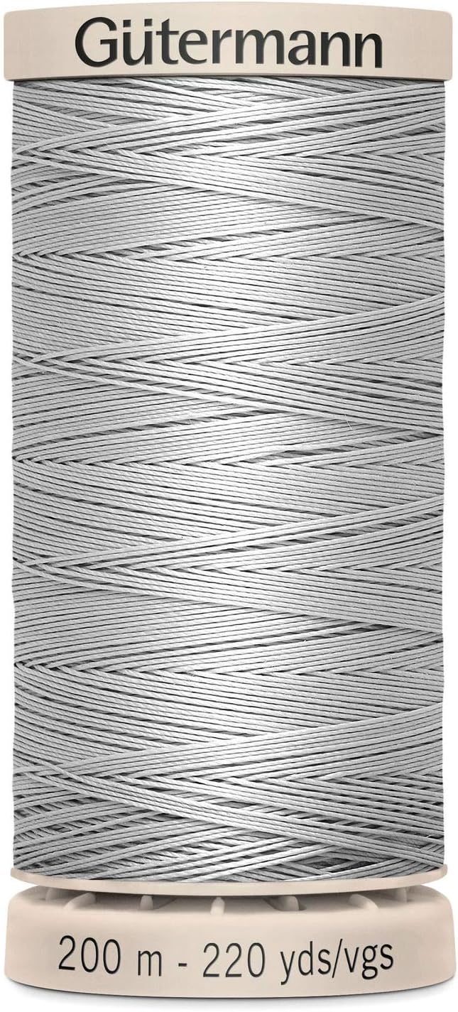 Gütermann Quilting Handfaden gewachst 200 m 0618, Truskegee Grey