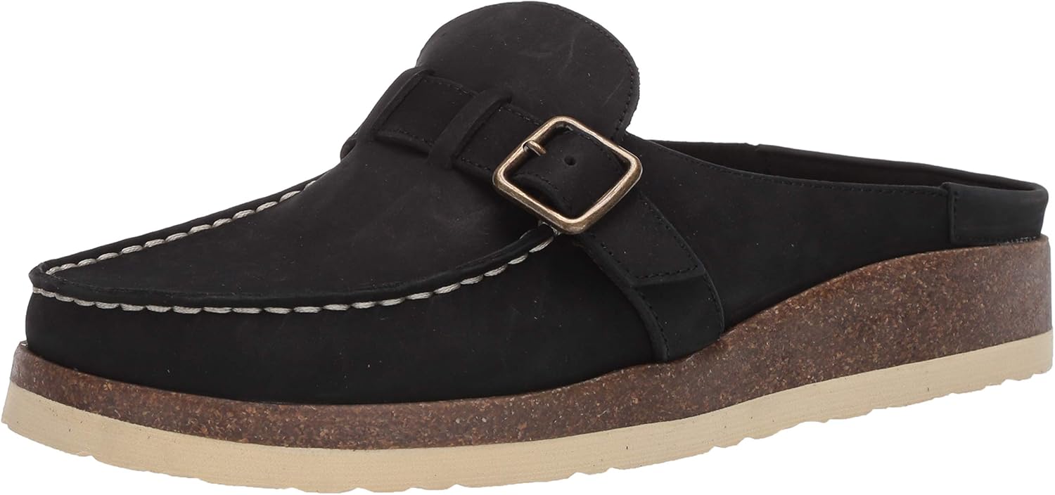 white women's mule shoes