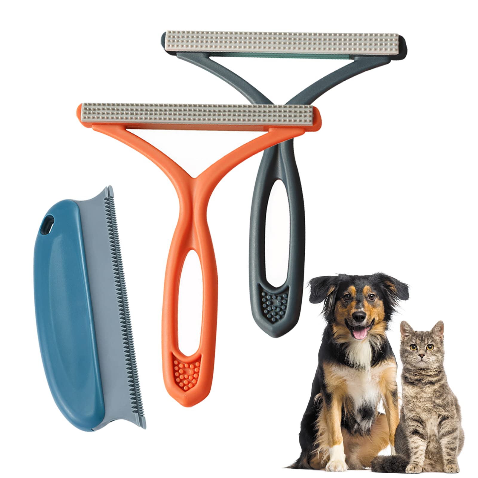 Double-Sided Lint Shaver, Lint Cleaner Carpet Scraper, Pack Of 3, Portable Lint Shaver, Pet Hair Remover, Lint Remover, Lint Comb, Reusable, For Clothes, Carpets, Pet Hair, Cashmere And Other Fabrics