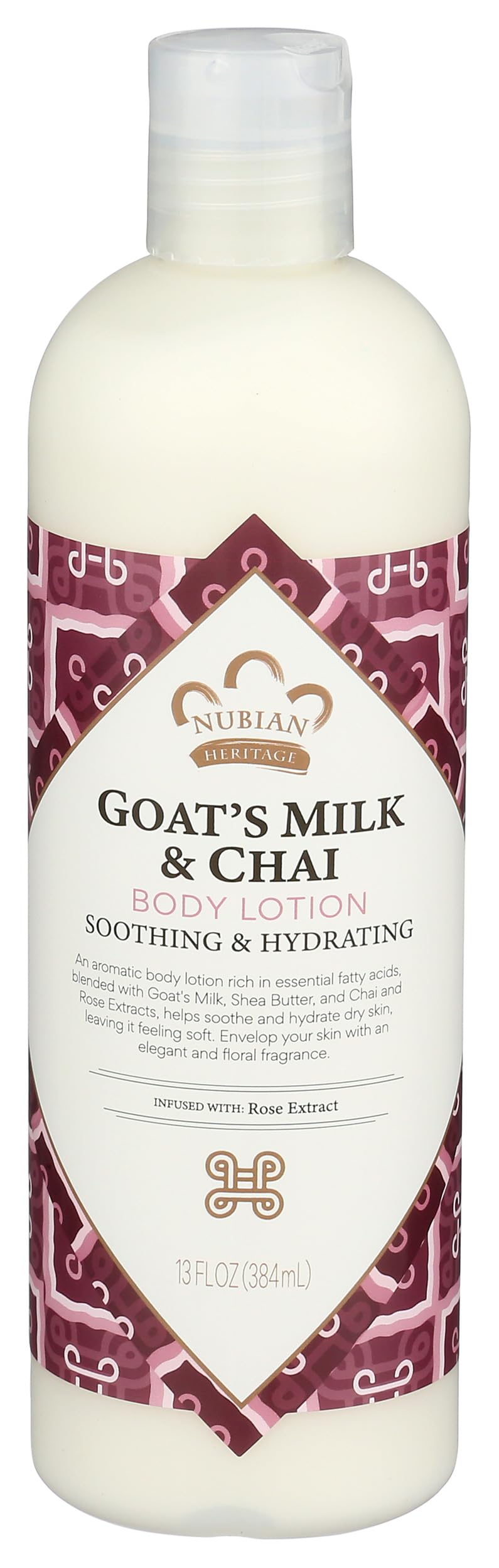 Nubian Heritage Lotion, Goats Milk and Chai, 13 Ounce