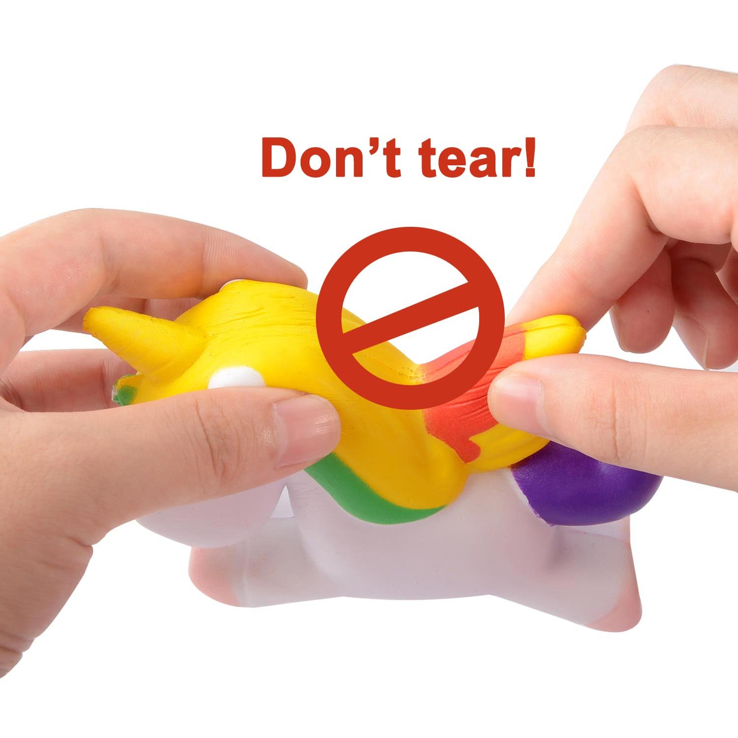 Firlar Unicorn Squishy Animal Slow Rising Stress Relief Toy for Kids Adults (A)