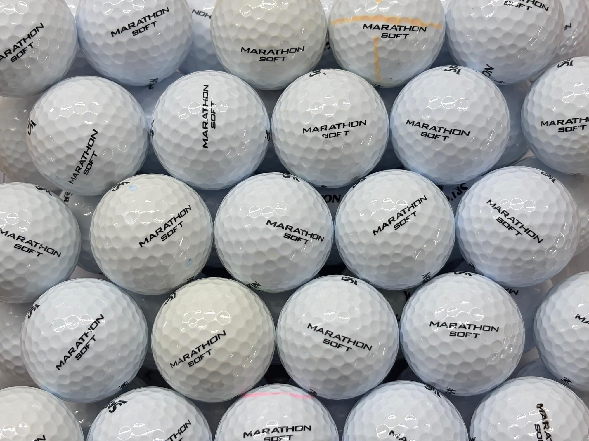24 Srixon Marathon Soft Golf lake balls -Pearl/Grade A quality (used not new)