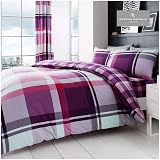 GC Gaveno Cavailia Duvet Set Purple King 230x220 2 Pillowcases 50x75