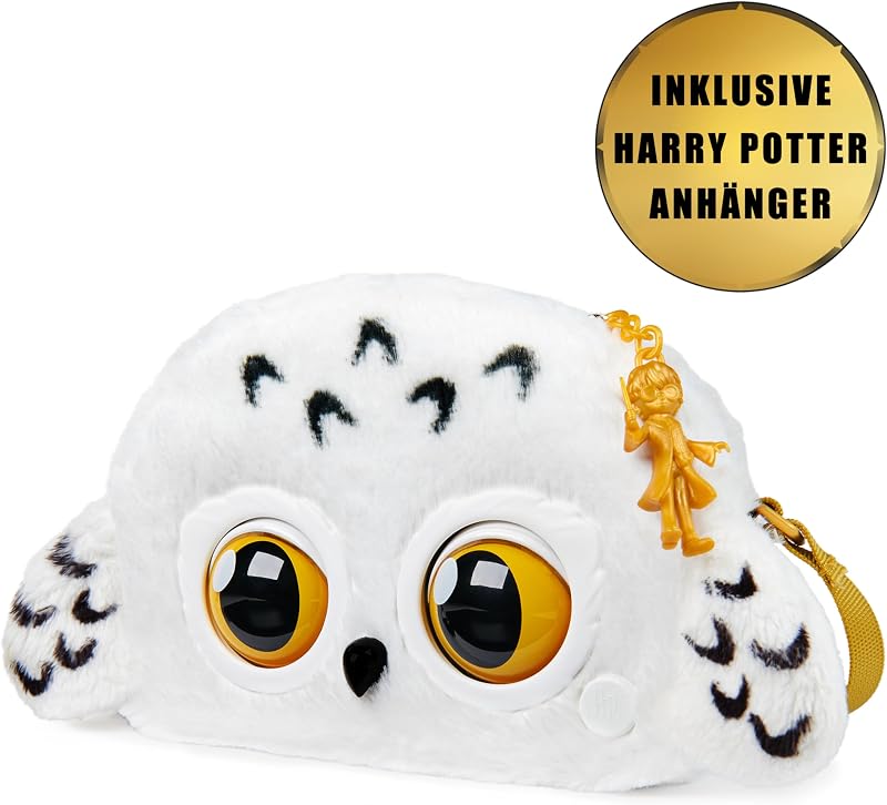 Harry Potter Hedwig Purse Pets, interaktive Eulen-Umhängetasche mit mehr als 30 Geräuschen und Reaktionen, für Mädchen ab 5 Jahren