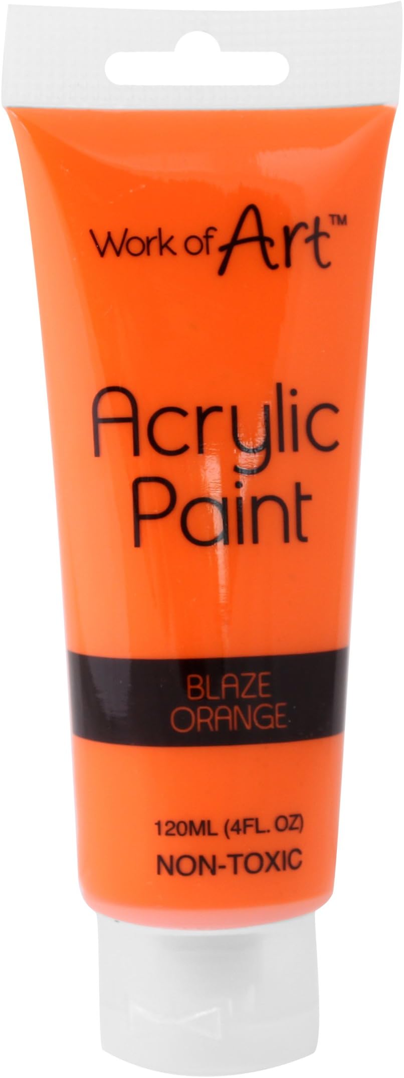 Work of Art Orange Acrylic Paint 120ml - Brand Work of Art