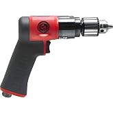 Chicago Pneumatic CP9285C - Air Power Drill, 3/8 Inch (10 mm), Keyed Chuck, Pistol Handle, 0.62 HP / 460 W, Stall Torque 4.1 ft. lbf / 5.5 NM, 3000 RPM, Hand Drill, Power Tools &amp; Home Improvement