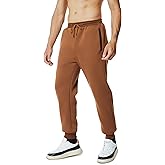 Menoio Mens Sweatpants with Zipper Pockets Workout Fleece Athletic Pants Casual Drawstring Jogger Pants