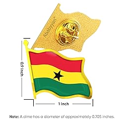 Ghana Flag Lapel Pin - Enamel Metal National Badge