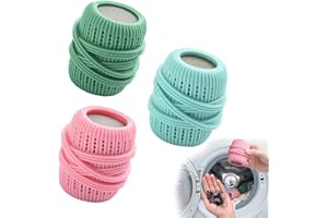 BWALION 3 PCS Washing Machine Laundry Ball, Washing Machine Downy Laundry Ball, Fabric Softener Ball Dispenser, Fabric Softener Dispenser Laundry Balls, Reusable Dryer Balls, Fabric Softener Balls for Wash