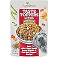 Applaws Taste Toppers, Limited Ingredient Dog Food Topper, Beef with Green Beans, Sweet Potato & Red Pepper in Broth (12 x 3oz Pouches)