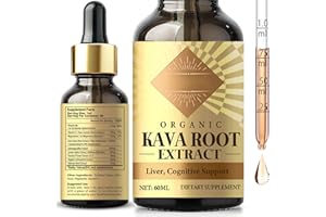 HEALTHCENTER Kava Kava Drops, High Concentration Kava Root Extract for Relaxation and Immune Support, Vegan & Non-GMO, 2 fl oz