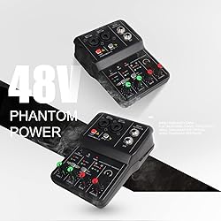 G-MARK Mini Audio Mixer 2 Channel With 48V Phantom