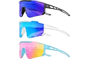Foliful Kids Polarized Baseball Sunglasses for Boys Girls - Youth Softball Cycling Sports Sunglasses UV Protection Goggles