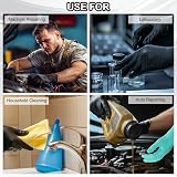 sourcing map Nitrile Chemical Resistant Gloves Small Green Anti-Slip Protective view 7