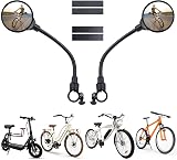 Flintronic 2 x 360 Degree Rotating Wide Angle Bicycle Mirrors 8cm Convex ABS view 8