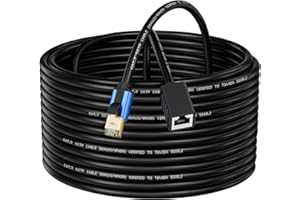 Abireiv Cat7 Internet Extension Cable: Gold Plated RJ45 Male to Female (25ft) for Family Room Office