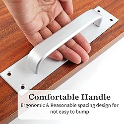 Jiozermi 2 Pack Sliding Barn Door Handle, 7.9 Inch