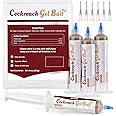AMVOG Indoor & Outdoor Cockroach Gel Bait - 4 Tubes, Ready-to-Use Cockroach Control