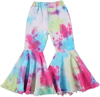 tie dye bell bottom pants