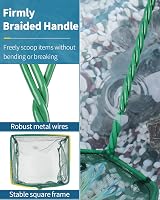 Uniclife 10 cm Aquarium Net with Braided Metal Handle Fine Mesh Scraper Net view 4