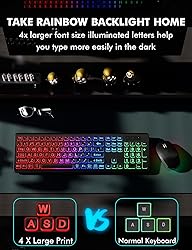 Wireless Keyboard and Mouse Combo - Large