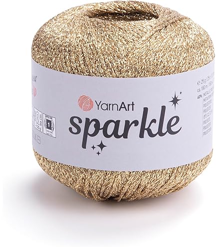 Amazon.com: YarnArt Bright Metallic Shiny Yarn - 80