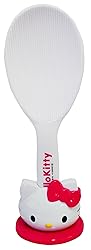 Sanrio Hello Kitty Shamoji (Rice Paddle) with a Stand