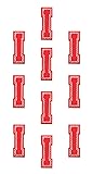 Letter Iron on - Red Letter I -10 pcs Alphabet