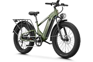 LEONX M2 Pro Electric Bike,1800W Motor Electric Bike for Adults, 26'' x 4.0'' Fat Tire Ebike with 48V 17.5AH Battery, 36MPH 85Miles Long Range Electric Mountain Bike, Up to 110 Nm