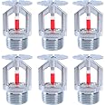 Feuer-Sprinklerkopf Aus Kupfer-Chrom – 1,9 Cm NPT, 68,3 °C, Pendent Type, 6 Stück