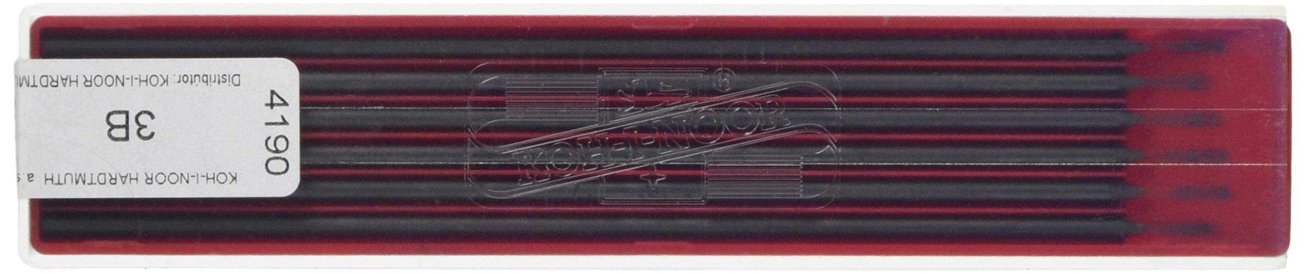 KOH-I-NOOR Graphite Lead for 2.5mm Diameter 120mm 3B Mechanical Pencil (Pack of 6)
