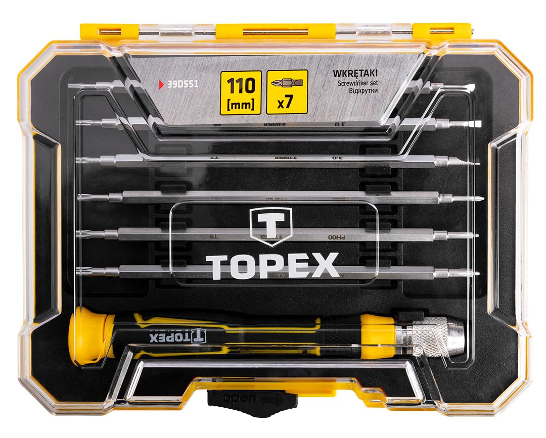 Topex 39D551 – Precise Screwdriver Set 7 pcs Topex