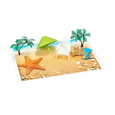 Buy Beach Chair And Umbrella Decoset Cake Decoration Online In Indonesia B00bu0xsa8