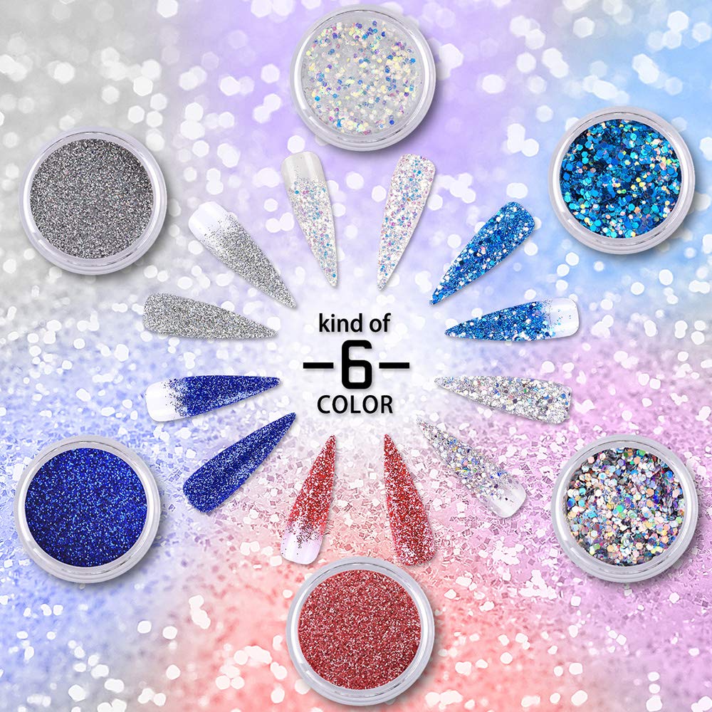 Makartt Nail Extension Gel Kit 30ml, Gel Builder Clear White Pink with 24W LED Nail Lamp and Glitter Powders Gorgeous French Manicure Kit P-09 : Beauty