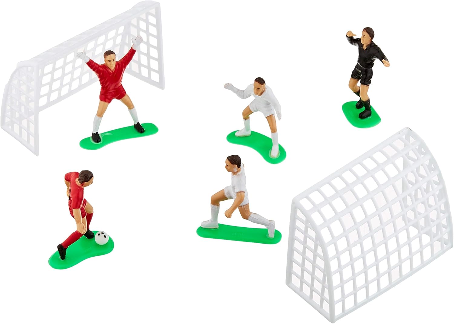 Close Up 7-teiliges Kuchen Deko-Set für Fußball-Torten