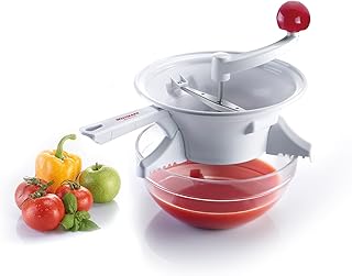 Westmark Passiermaschine, ø 23 cm, hochwertiger Kunststoff/Rostfreier Edelstahl, Weiß/Rot, 11962260