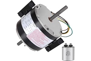 BRVCLON 3315332.005 Fan Motor, Compatible with genteq F48AF70A61 Fan Motor, Compatible with Dometic Brisk Air II B57915 B59516 B59146 B59186 B59196 B59530, 1/4 Hp, 115 Volt, 3.3 Amp, 1585 RPM, 3 Speed