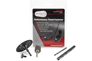 Aerocatch 120-4100 Xtreme Plus Flush Locking Hood Pin and Latch Kit - Black, with Installation Kit