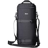 Nicama LB1 Deluxe Water-Resistant Camera Lens Pouch Case for Canon RF 800mm Tamron SP 150-600mm Sigma 150-600mm 150-500mm Nikon Nikkor AF-S 200-500mm & More, Zipper Polyester Lens Protective Bag