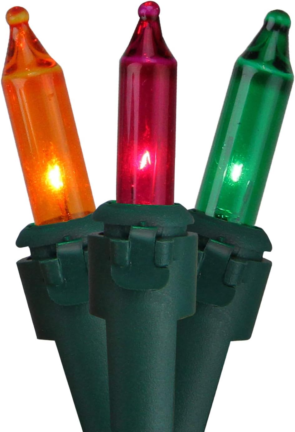 Amazon Com Northlight 50 Count Multi Color Mini Mardi Gras Light Set 10ft Green Wire Garden Outdoor