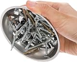 Okllen 6 Pc Magnetic Parts Tray Set Stainless Steel Heavy Duty Screw Nut Bolt view 5