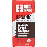 Equal Exchange - Organic &amp; Fairly Traded Dark Chocolate Bar Total Eclipse 92% Cacao - 2.8 oz.