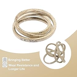 uxcell 3LK350 Cord Belt Grey, 3/8" x 35" Lawn and