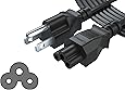 [UL LISTED] NEW Extra Long 12 Ft 3 Prong AC Laptop Power Cord Cable for Dell IBM HP Compaq Asus Sony Toshiba Lenovo Acer Gateway MSI Notebook Computer Charger: IEC-60320 IEC320 C5 to NEMA 5-15P