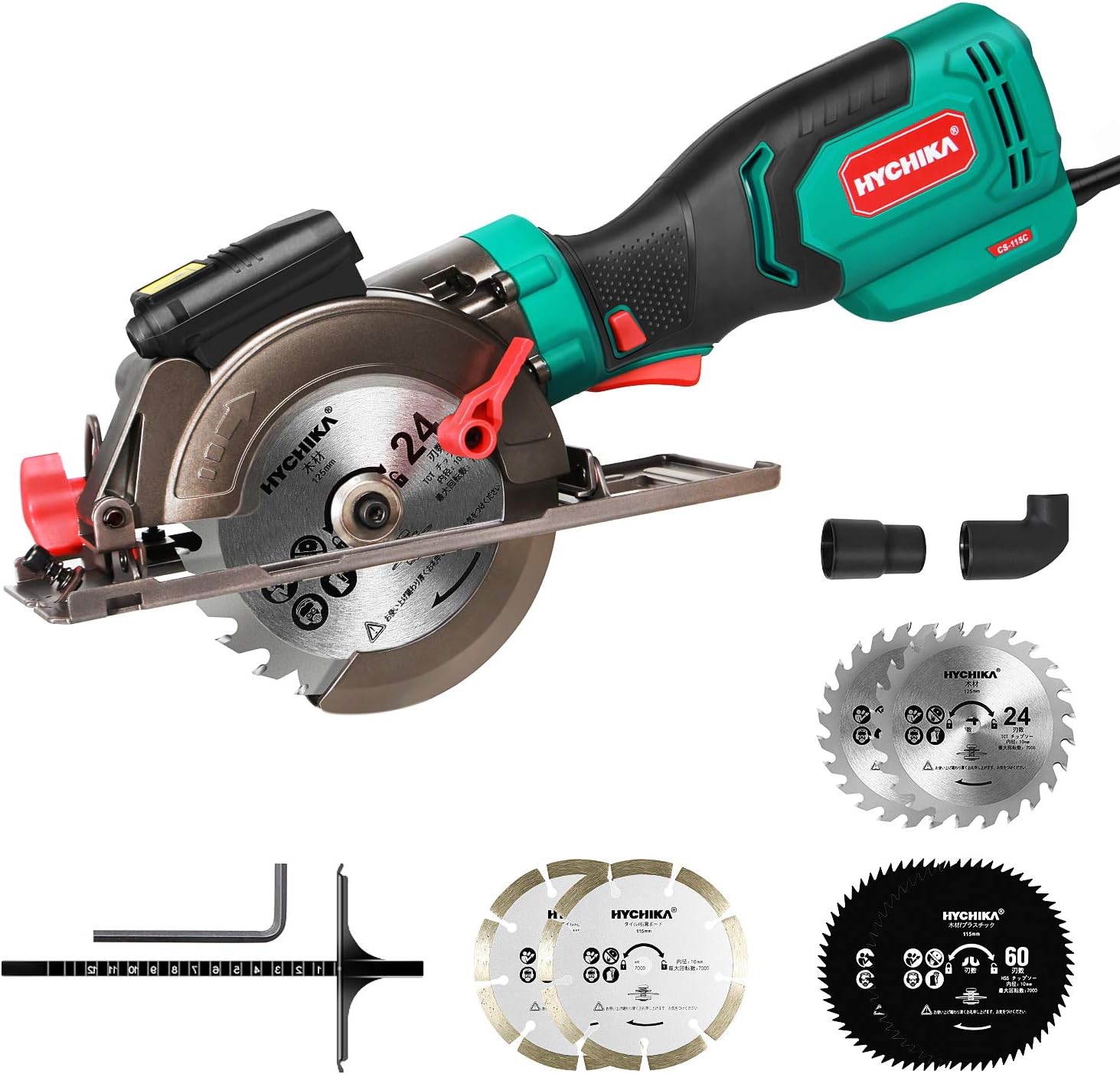 Amazon 丸のこ Hychika 750w強力 6本替刃 刃径125mm 3500rpm コンパクトミニ丸ノコ 傾斜切り 二年保証 木工切断 マルノコ Amazon 丸のこ Hychika 750w強力 6本替刃 刃径125mm 3500rpm コンパクトミニ丸ノコ 傾斜切り 二年保証 木工切断 マルノコ